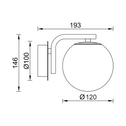 BRY-S011W-1H-1xG9-AMB-WALL LIGHT - 4