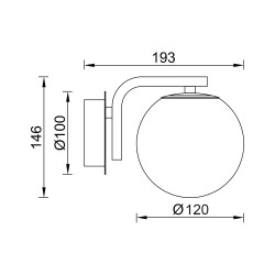 BRY-S011W-1H-1xG9-CLR-WALL LIGHT - 4