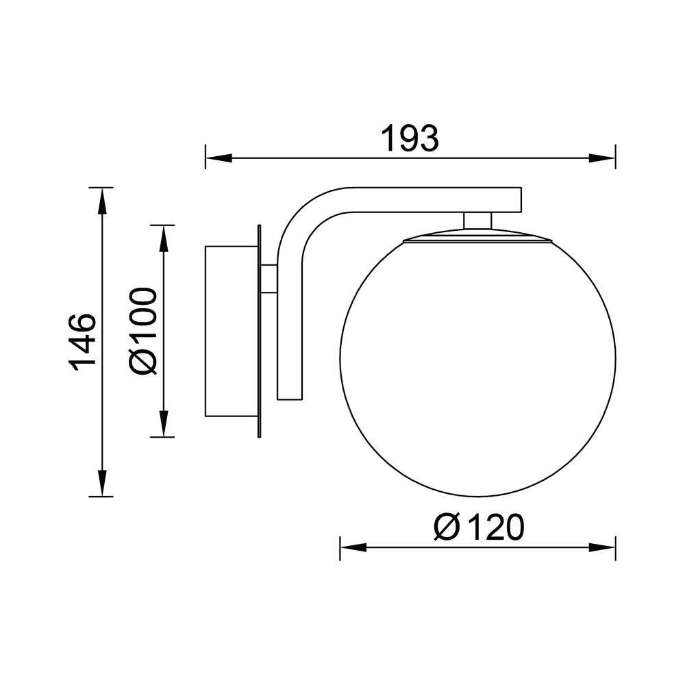 BRY-S011W-1H-1xG9-MLK-WALL LIGHT - 4