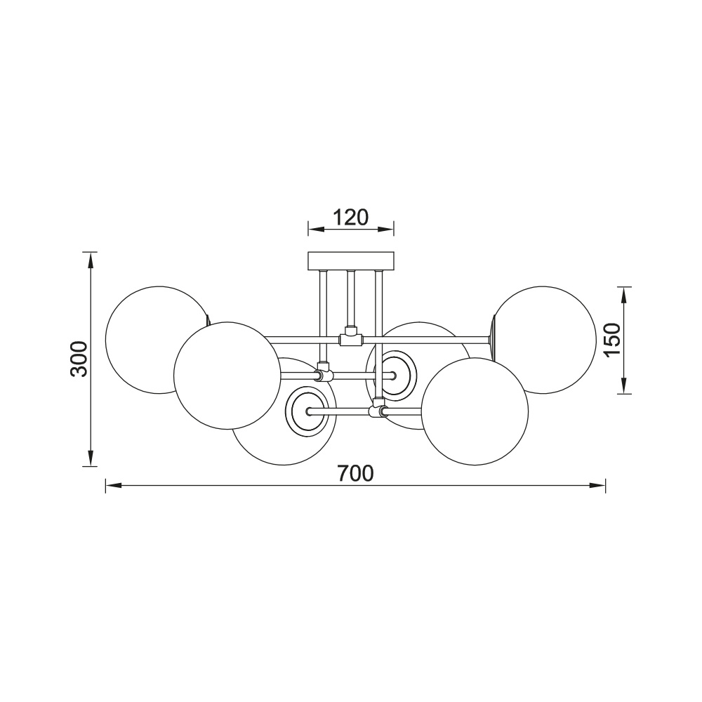 BRY-S012C-6H-6xG9-OPL-BLC-CEILING LIGHT - 4