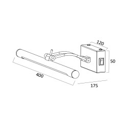 BRY-SARA-400-8W-3CCT-GLD-IP20-MIRROR LAMP - 7