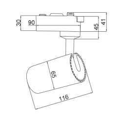 BRY-SHOPLINE-A15-15W-COB-WHT-3000K-TRACKLIGHT - 4