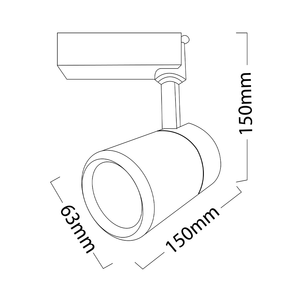 BRY-SHOPLINE-PMC-30W-COB-BLC-3000K-2WRS-TRACKLIGHT - 3