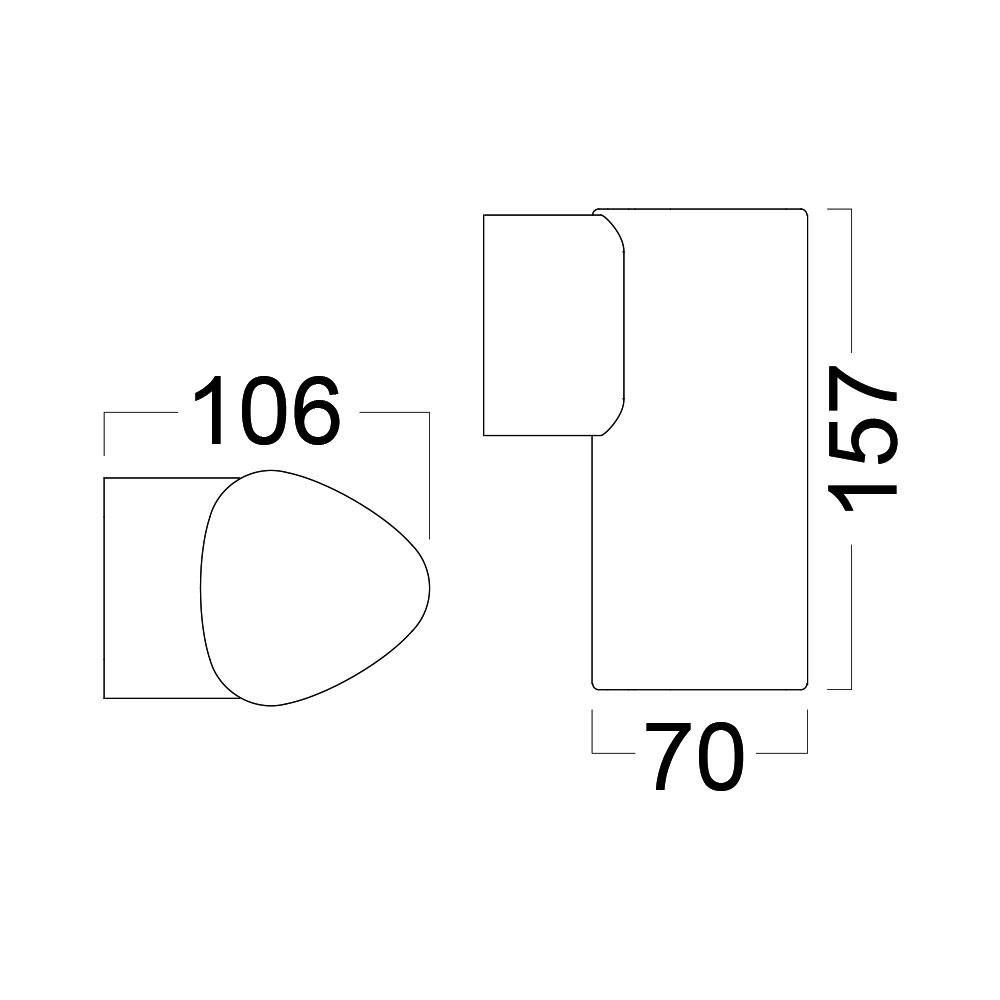 BRY-SIRIUS-WL.1-5W-3000K-IP54-WALL LIGHT - 5