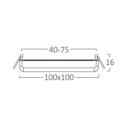 BRY-SMD-ADR-10W-SQR-ADJ-WHT-3IN1-LED PANEL LIGHT - 5