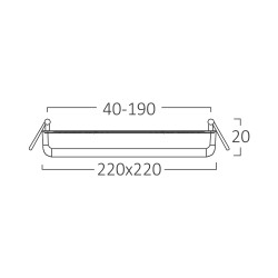 BRY-SMD-ADR-36W-SQR-ADJ-WHT-3 IN 1-LED PANEL - 5