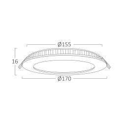 BRY-SMD-CRD-12W-6INC-BLC-3IN1-LED PANEL - 6