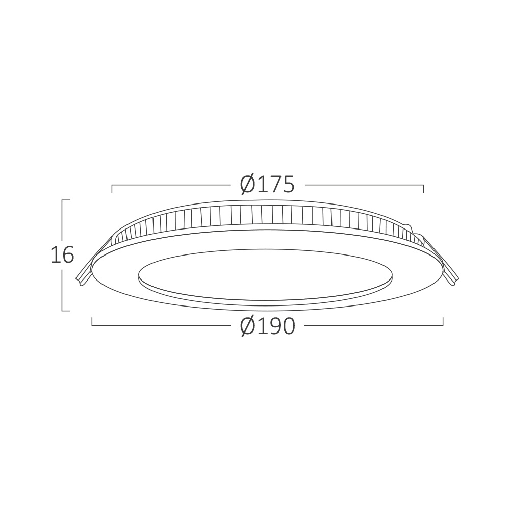 BRY-SMD-CRD-15W-7INC-WHT-3000K-LED PANEL - 7