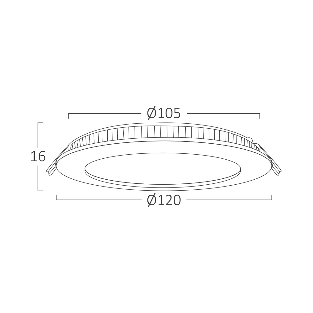 BRY-SMD-CRD-6W-4INC-BLC-3IN1-LED PANEL LIGHT - 6