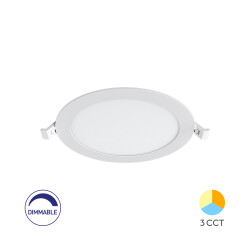 BRY-SMD-CRP-12W-RND-DIM-8INC-WHT-3IN1-LED PANEL - 1