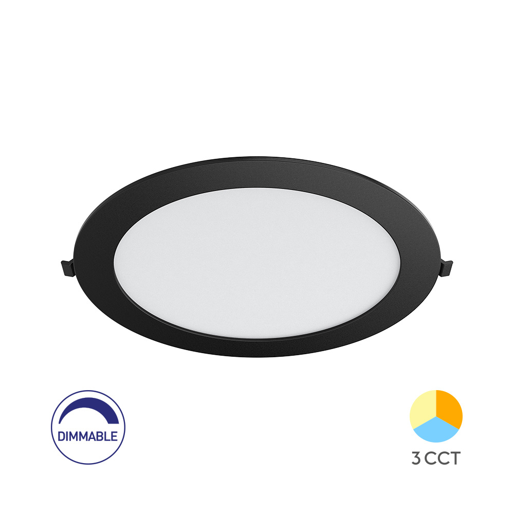 BRY-SMD-CRP-18W-RND-DIM-8INC-BLC-3IN1-LED PANEL - 1