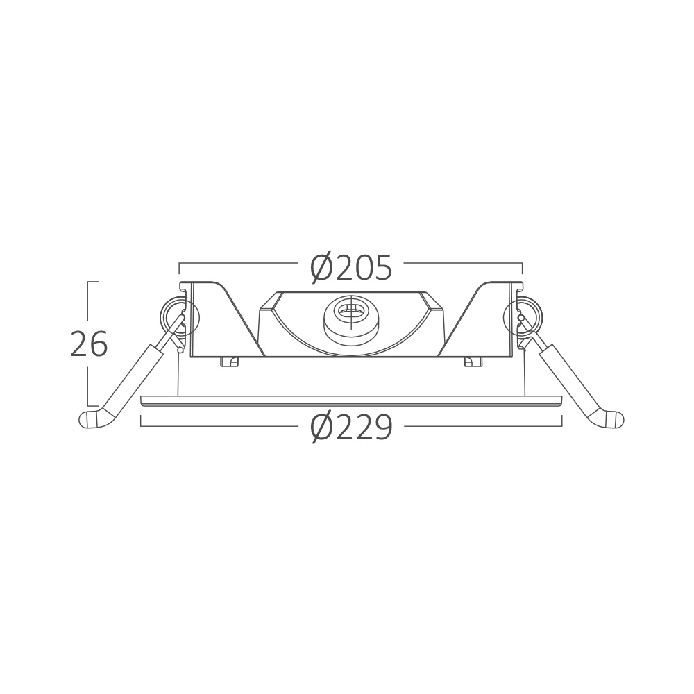 BRY-SMD-CRP-18W-RND-DIM-8INC-BLC-6500K-LED PANEL - 7