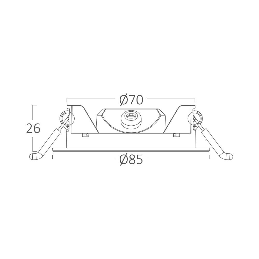 BRY-SMD-CRP-4W-RND-DIM-3INC-BLC-3000K-LED PANEL - 7