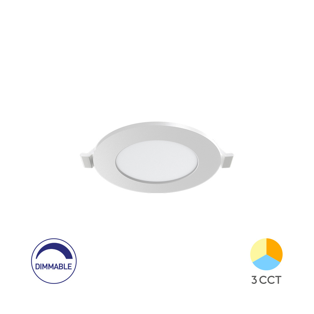 BRY-SMD-CRP-4W-RND-DIM-3INC-WHT-3IN1-LED PANEL - 1