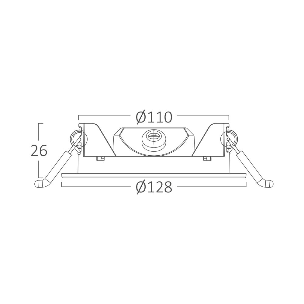 BRY-SMD-CRP-6W-RND-DIM-4INC-WHT-3000K-LED PANEL - 7