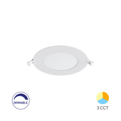 BRY-SMD-CRP-6W-RND-DIM-4INC-WHT-3IN1-LED PANEL - 1