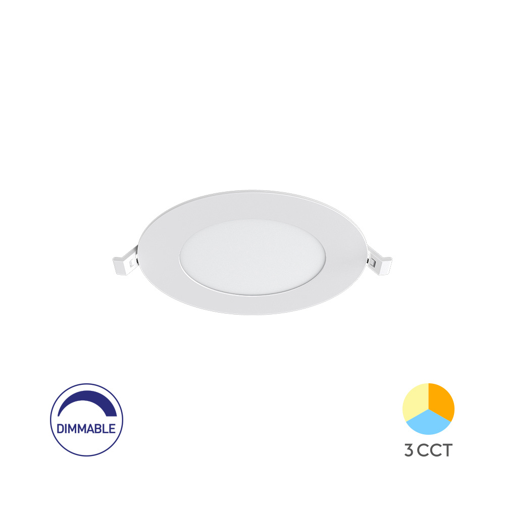 BRY-SMD-CRP-6W-RND-DIM-4INC-WHT-3IN1-LED PANEL - 1