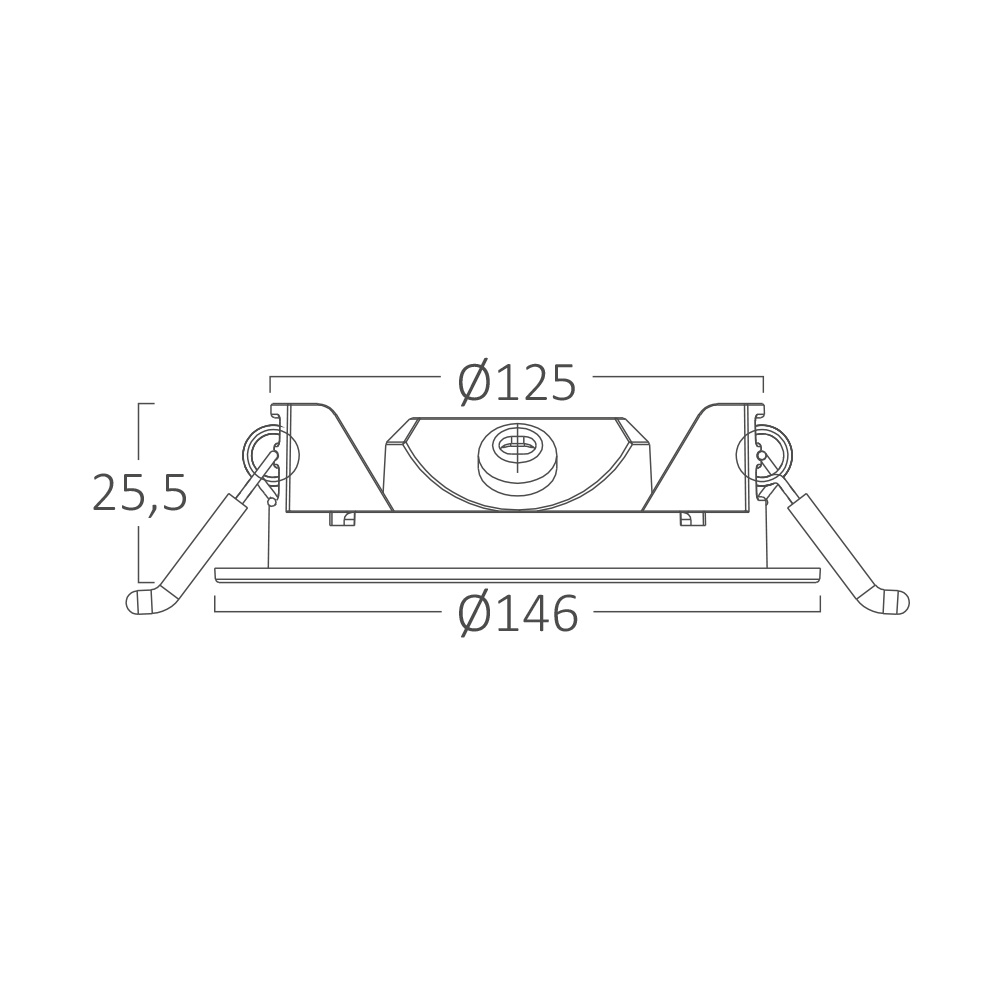 BRY-SMD-CRP-9W-RND-4INC-WHT-3000K-LED PANEL - 8