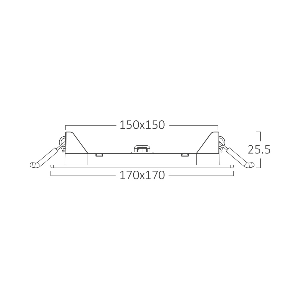 BRY-SMD-CSP-12W-SQR-6INC-WHT-3000K-LED PANEL - 8