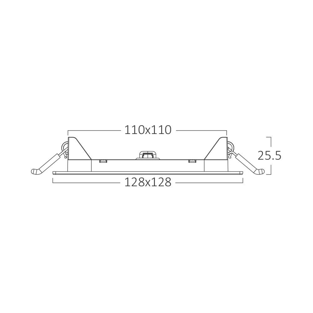 BRY-SMD-CSP-6W-SQR-4INC-WHT-3000K-LED PANEL - 8