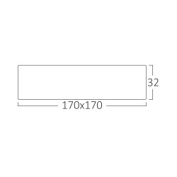 BRY-SMD-SRD-12W-SQR-WHT-3000K-LED PANEL - 6