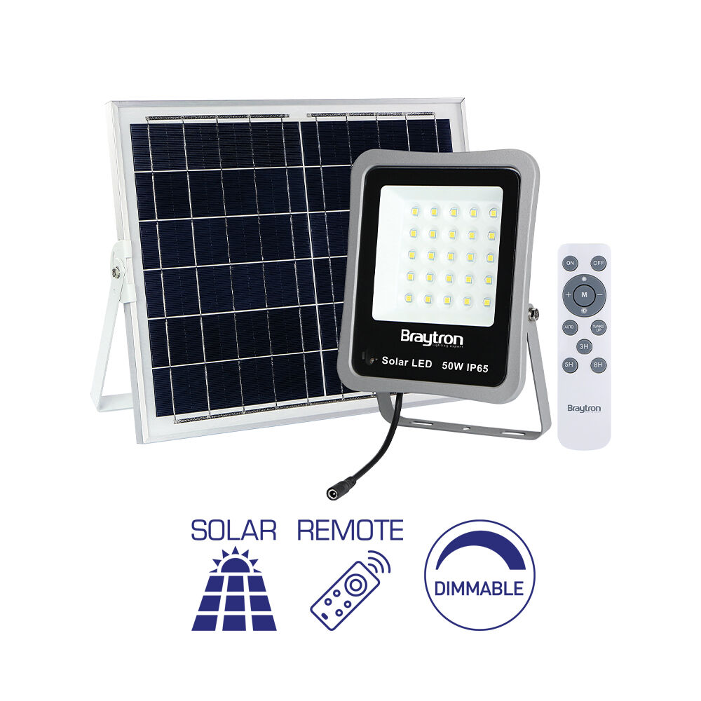 BRY-SOLAR FL-15W-6500K-RMT-IP65-SOLAR FLOODLIGHT - 1