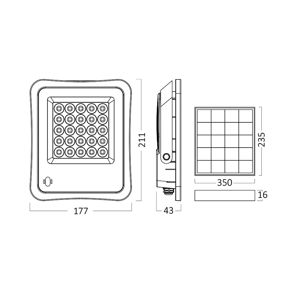 BRY-SOLAR FL-30W-6500K-RMT-IP65-SOLAR FLOODLIGHT - 5