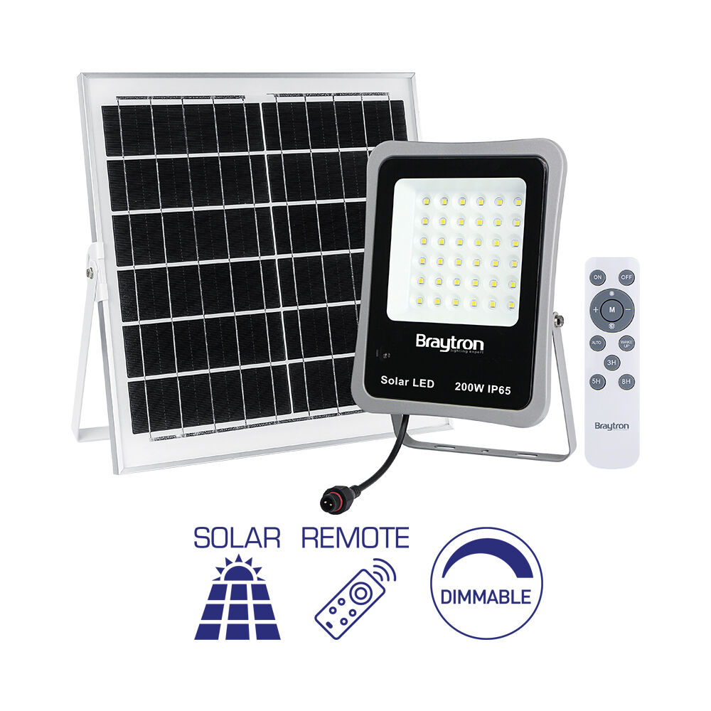 BRY-SOLAR FL-50W-6500K-RMT-IP65-SOLAR FLOODLIGHT - 1