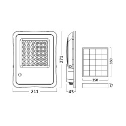 BRY-SOLAR FL-50W-6500K-RMT-IP65-SOLAR FLOODLIGHT - 5