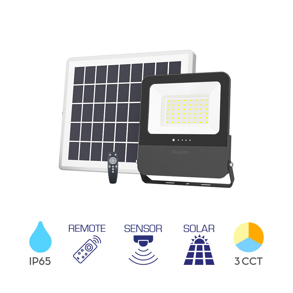 BRY-SOLAR PL-30W-3IN1-RMT-IP65-SOLAR FLOODLIGHT - 1