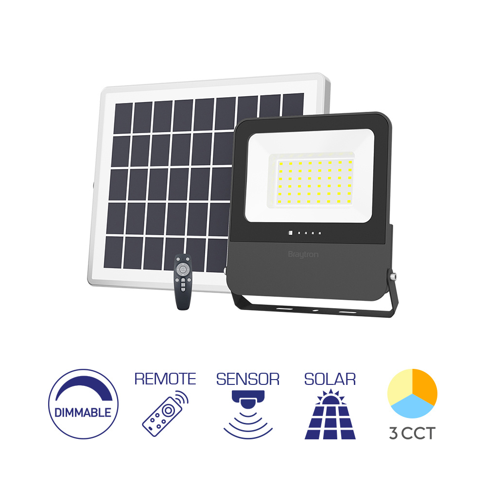 BRY-SOLAR PL-50W-3IN1-RMT-IP65-SOLAR FLOODLIGHT - 1