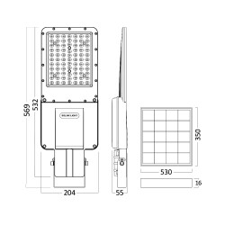 BRY-SOLAR-ST02-100W-6500K-SNS-IP65-SOLAR STREET LI - 6