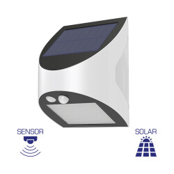 BRY-SOLARIS-W1-WHT-3W-6500K-IP54-SOLAR WALL LIGHT - 1