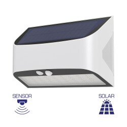 BRY-SOLARIS-W1B-WHT-6W-6500K-IP54-SOLAR WALL LIGHT - 1