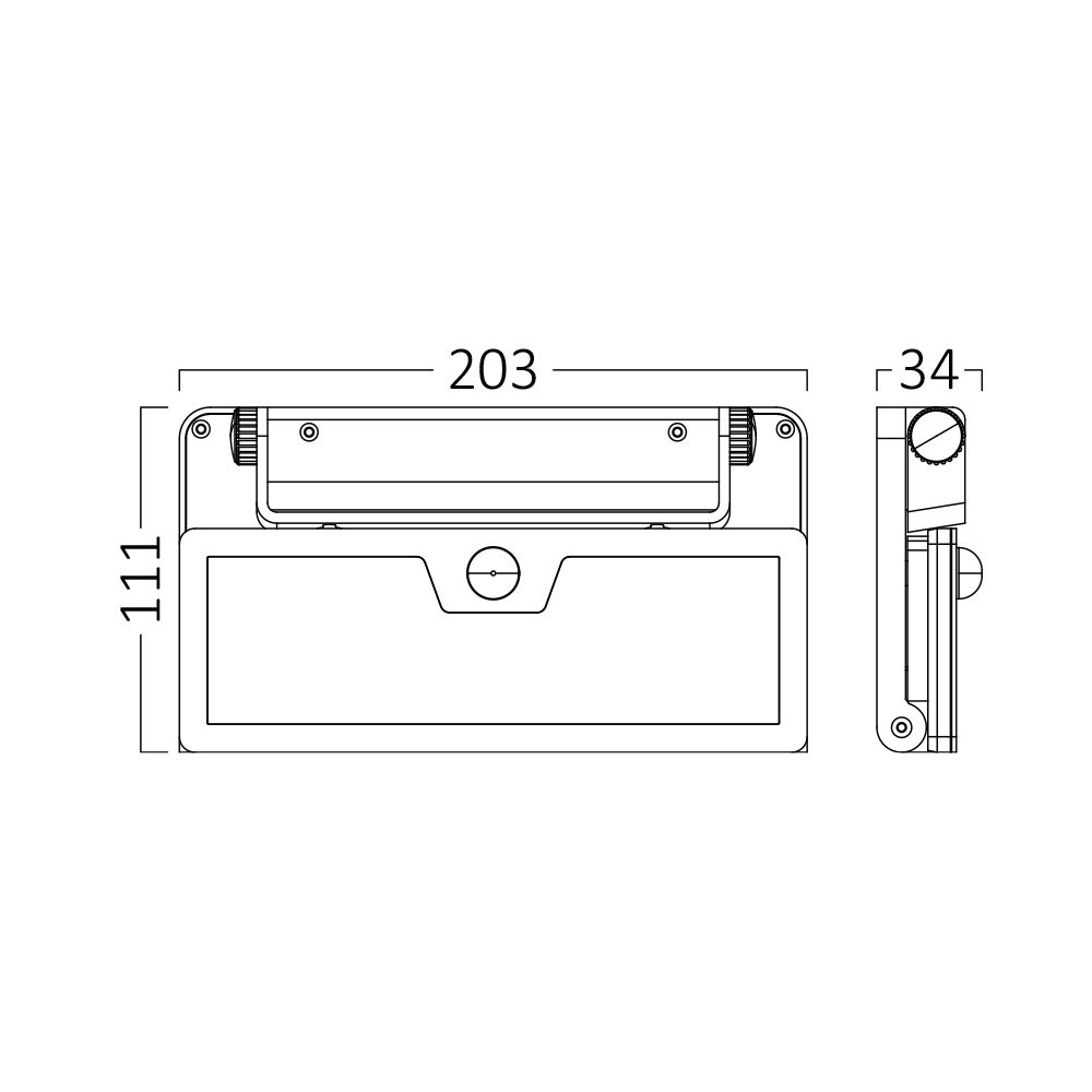 BRY-SOLARIS-W3-BLC-10W-3IN1-IP54-SOLAR WALL LIGHT - 5