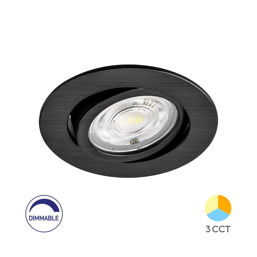 BRY-SPOTLED G3-7W-RND-BLC-3IN1-DIM-LED SPOTLIGHT - 1