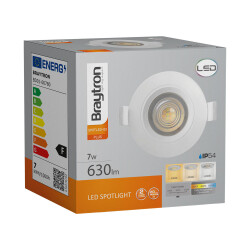 BRY-SPOTLED G3-7W-RND-WHT-3IN1-IP54-LED SPOTLIGHT - 6