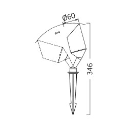 BRY-SPOTLUX-GU10-GRY-PLS-IP65-LED SPIKE LIGHT - 4