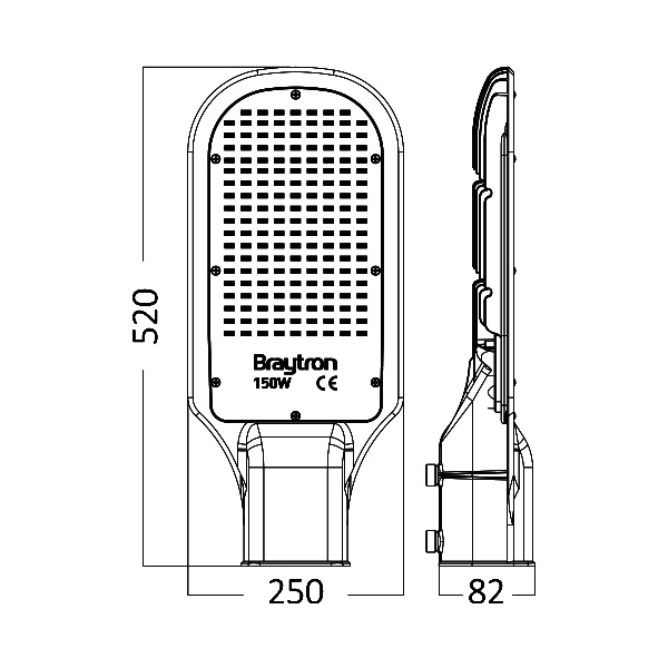 BRY-ST81-150W-GRY-6500K-IP65-LED STREET LIGHT - 3