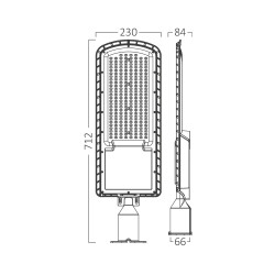 BRY-ST86-200W-3000K-IP65-LED STREET LIGHT - 4