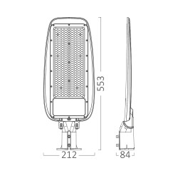 BRY-ST89-150W-GRY-4000K-IP66-LED STREET LIGHT - 6