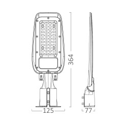 BRY-ST89-30W-GRY-4000K-IP66-LED STREET LIGHT - 6