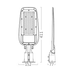 BRY-ST89-50W-GRY-4000K-IP66-LED STREET LIGHT - 6