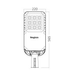 BRY-ST95-112W-GRY-4000K-IP66-STREET LIGHT - 6