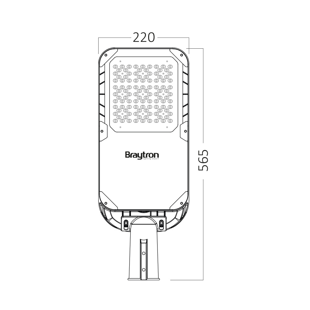 BRY-ST95-112W-GRY-4000K-IP66-STREET LIGHT - 6