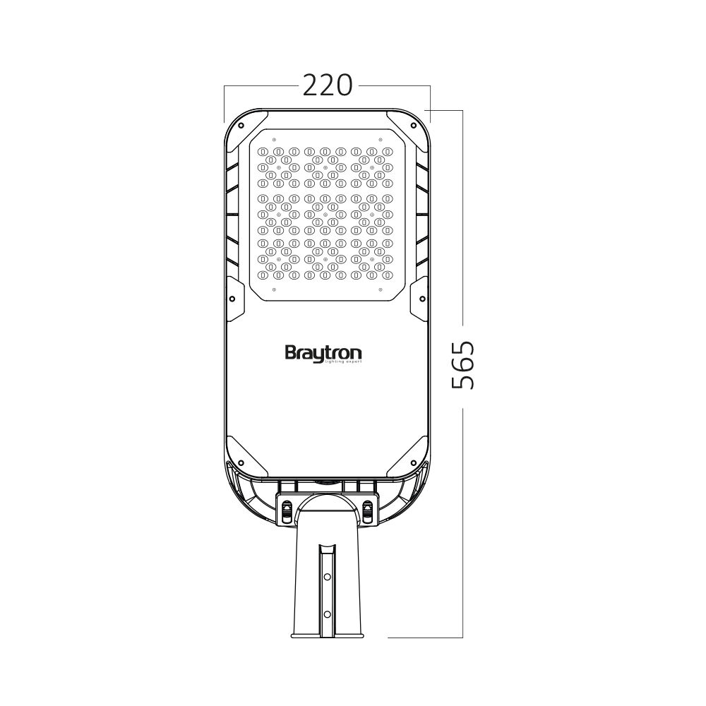 BRY-ST95-112W-GRY-4000K-IP66-LED STREET LIGHT - 6