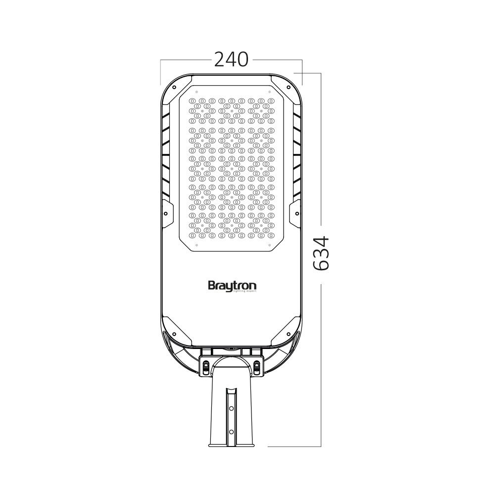 BRY-ST95-148W-GRY-4000K-IP66-STREET LIGHT - 6