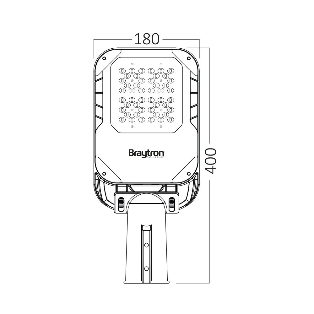 BRY-ST95-29,5W-GRY-4000K-IP66- STREET LIGHT - 6