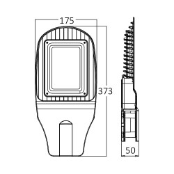 BRY-ST95-30W-GRY-6500K-IP66-LED STREET LIGHT - 5