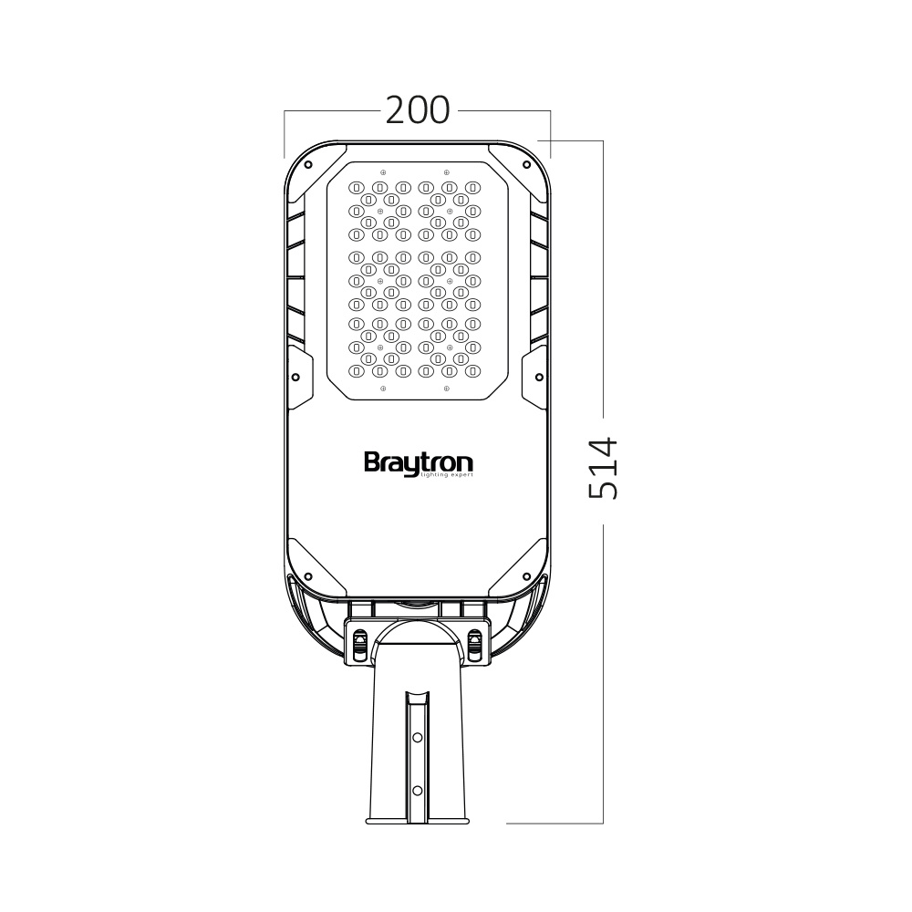 BRY-ST95-56,5W-GRY-4000K-IP66-STREET LIGHT - 6